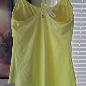 Yellow power y tank top lulu lemon